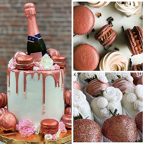 Miniatura 3 de Espray comestible de purpurina  0.35 oz (10 g) de polvo comestible metálico de grado alimenticio para bebidas, decoración de pasteles, hornear,