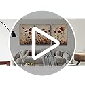 DZRWUBHS Boho Wall Art For Living Room Minimalist Wall Decor For Bedroom Vintage Flowers Pictures Office Decorations Bathroom Canvas Prints Modern Aesthetic Home Decor Artwork 3 Piece Ready To Hang