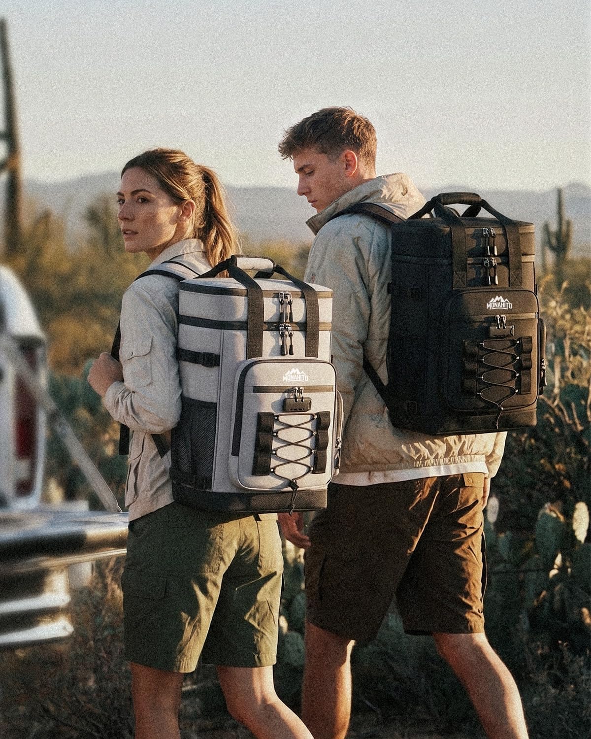 Backpack Cooler Bag for Men - Lockable Insulated Leakproof Waterproof Soft