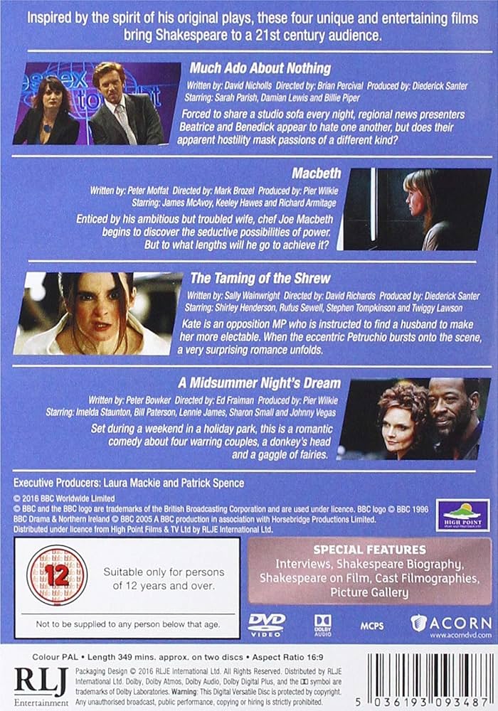 Shakespeare Retold/シェイクスピア21 DVD２枚組[PAL-UK][Import] Shakespeare Retold/シェイクスピア21 DVD2枚組[PAL-UK][Import]