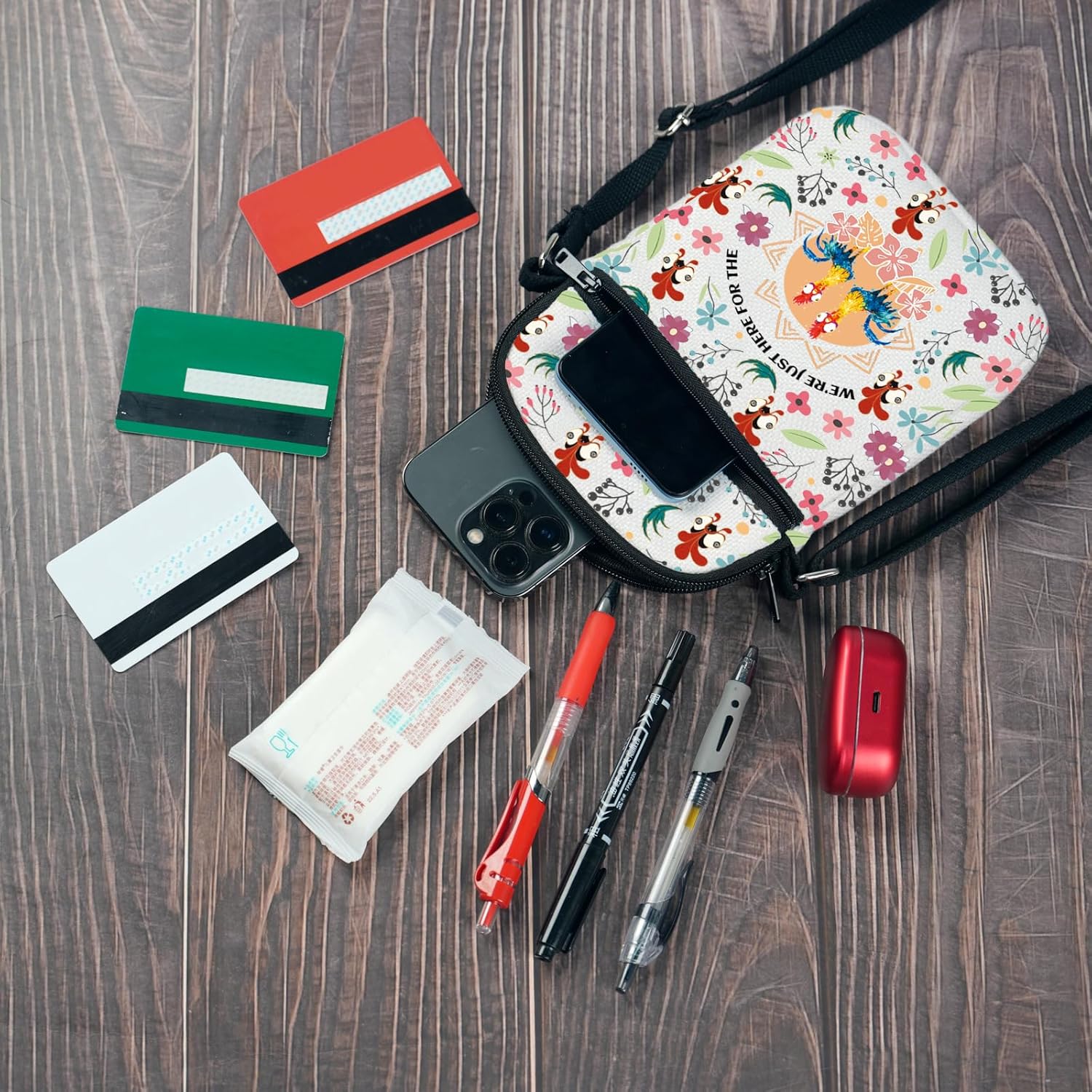 CMNIM Cartoon Character Merch Gift Chicken Crossbody Bag Princess Shoulder Bag Purse We’Re Just Here for The Gifts - Image 6