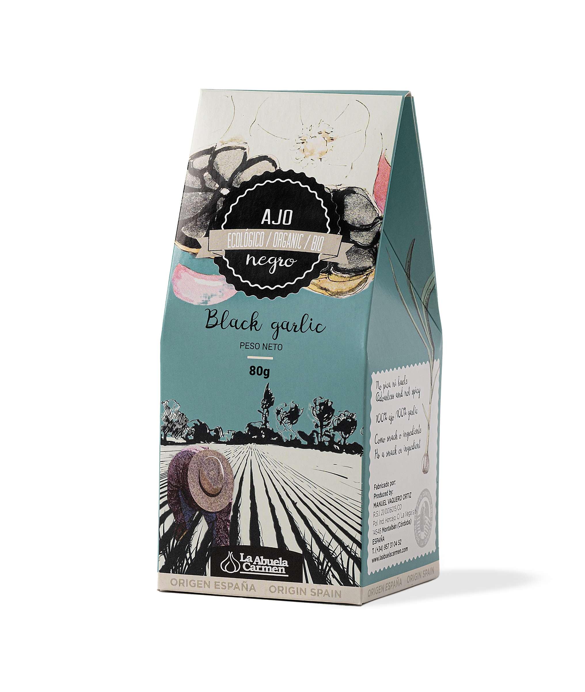 La Abuela Carmen - Ajo Negro Ecológico – 2 cabezas | 80-​2 bulbos