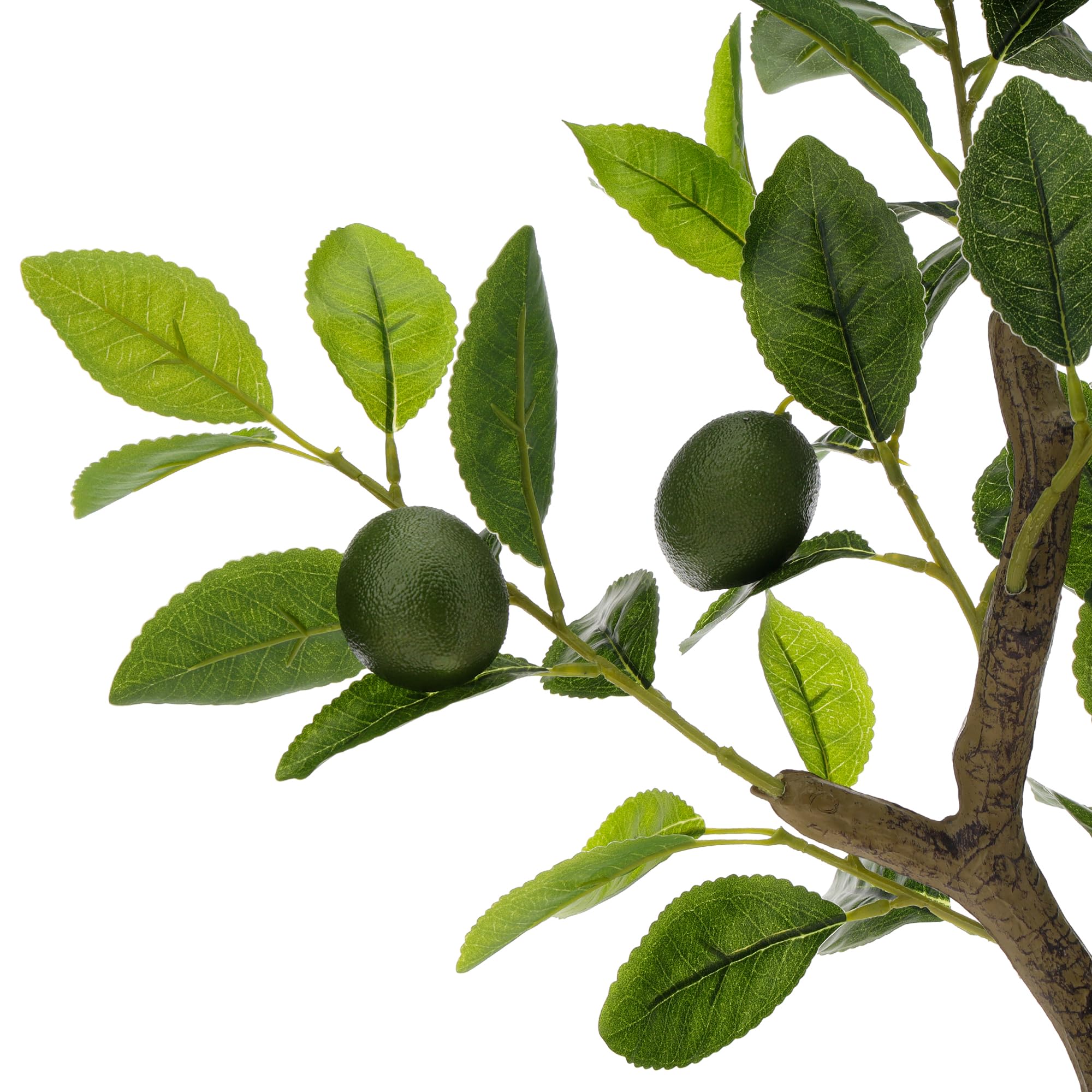 Árbol Artificial De Manzana Verde - 51 Cm De Altura, Hojas Realistas, Con 6 Frutos, Decoración Para Mesa U Oficina