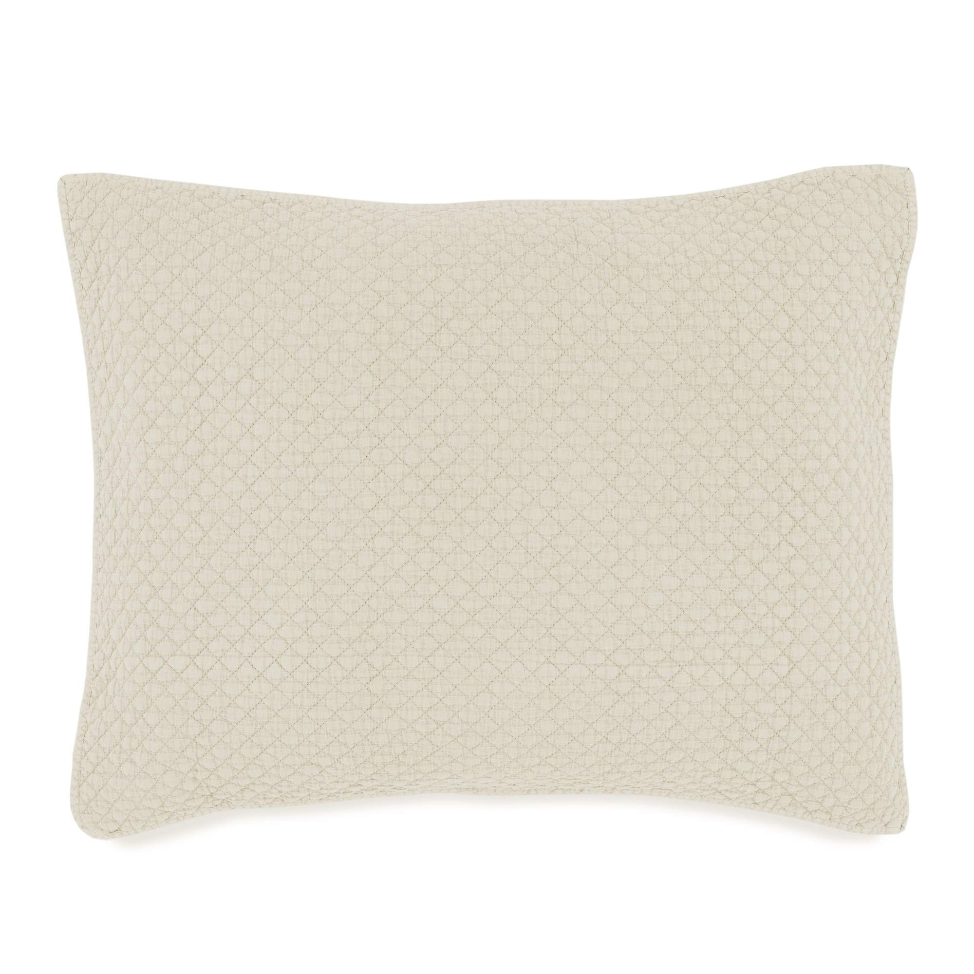 MartexNostalgia Home Fairview Sham, King, Ivory