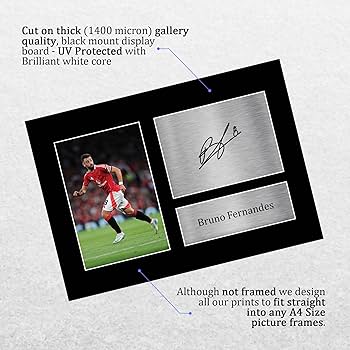 【プリント2枚付き、サイン入り】Vincent Delbrouck Amazon.co.jp: HWC Trading ブルーノ・フェルナンデスがファンと