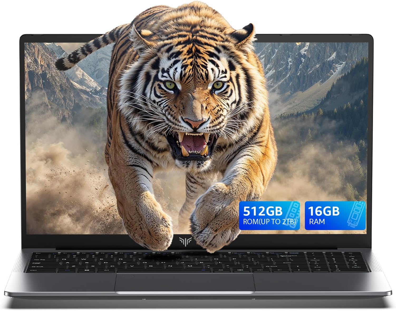 KAIGERR Laptop, 2025 Laptop Computer with Quad-Core Processor(Up to 3.6GHz), 16GB DDR4 512GB SSD, 16.0" IPS 1080P, Metal Shell, USB3.2, Long Battery Life