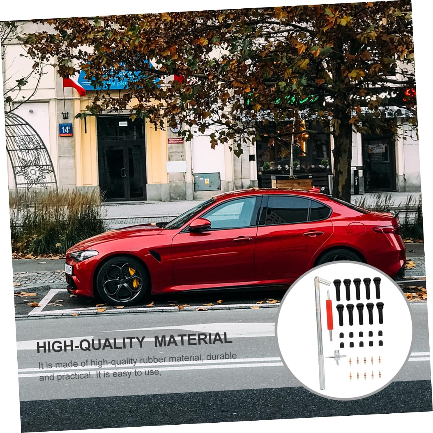Hemobllo 1set Tire Valve Core Installation Tools Efficient Tire Accessory for Cars Motorcycles and Trucks and Installer