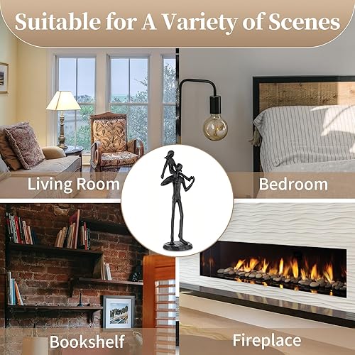 Miniatura 7 de Sziqiqi Regalos para papá de hija, figura de hierro para papá e hija, escultura de amor para el día del padre, boda, Navidad, regalos conmemorativos