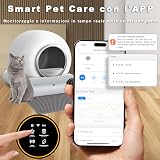 XQDKoon Automatic Cat Litter Box Self Cleaning with Odor Control, Safety Protection, APP Control, Odor Removal, 65L +9L Self Cleaning Litter Box Multiple Cats with 2 Roll Garbage Bags - 4