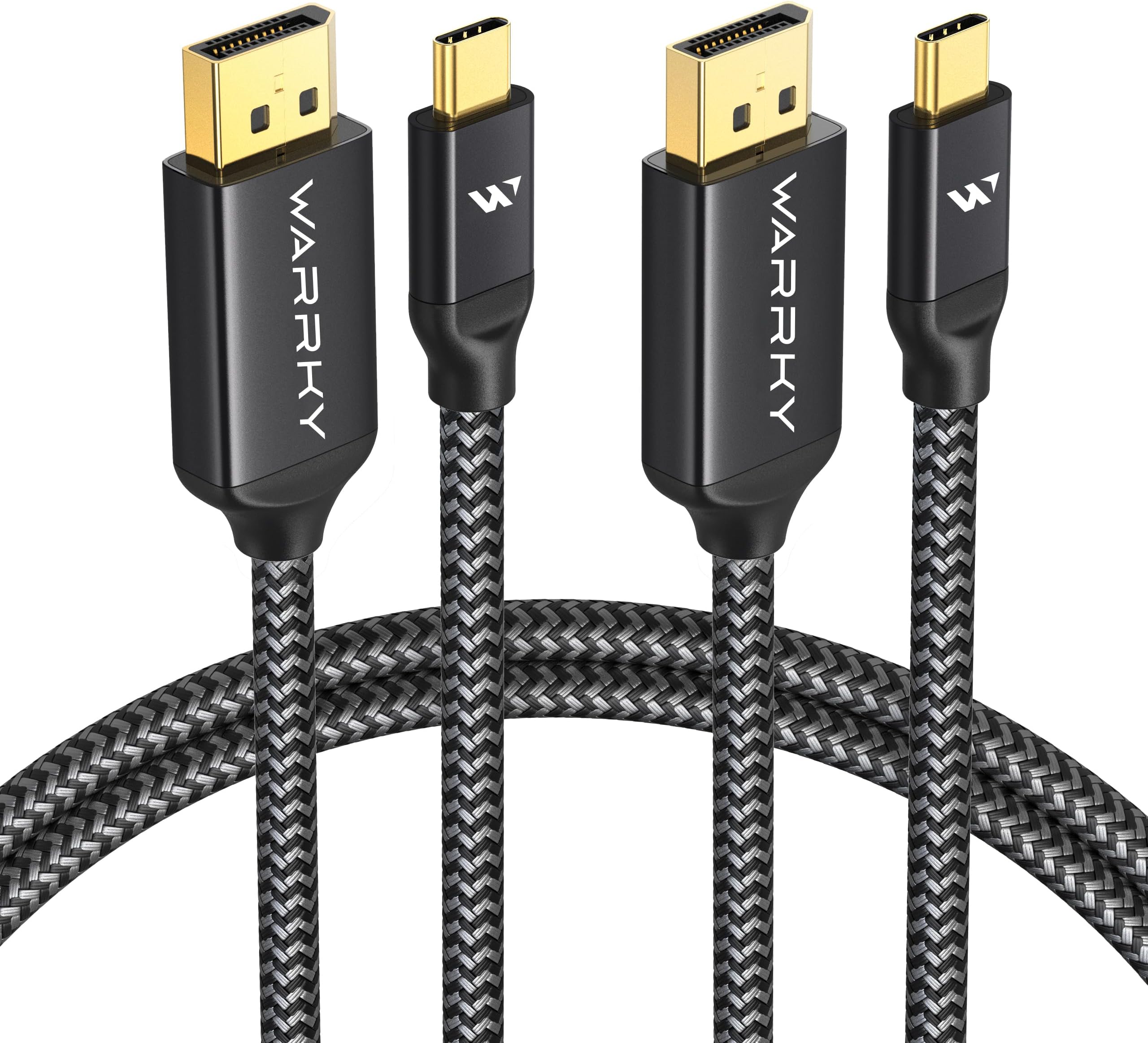 WARRKY-CD14-USB C to DisplayPort Cable 1.8M 2pack- 4K@60HZ