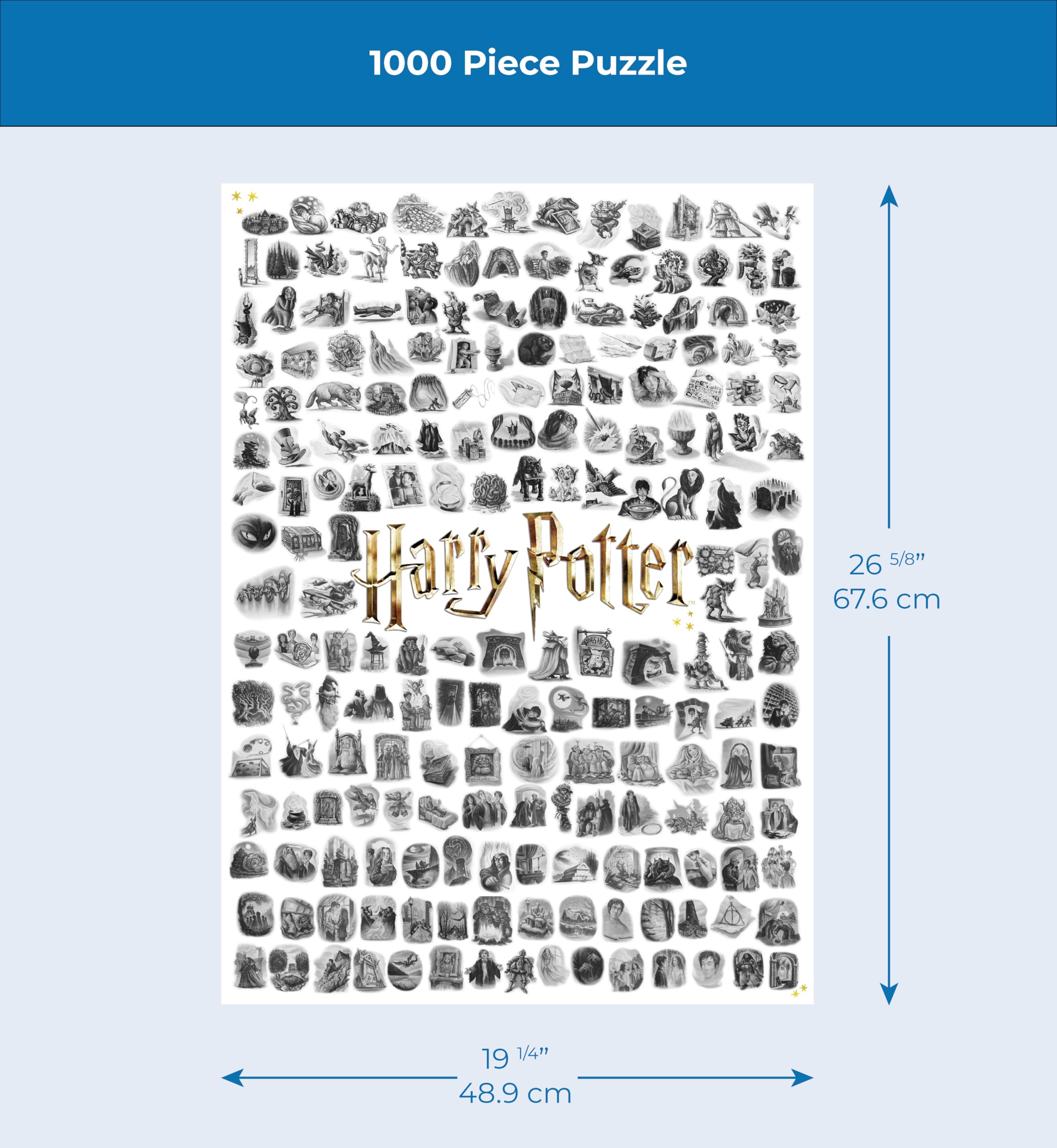 New York Puzzle Company - Harry Potter Capitolo Art - Puzzle da 1000 pezzi