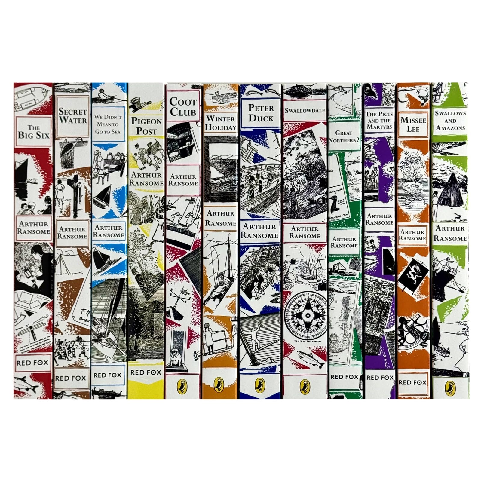 Arthur Ransome Swallows and Amazons Collection 12 Books Set