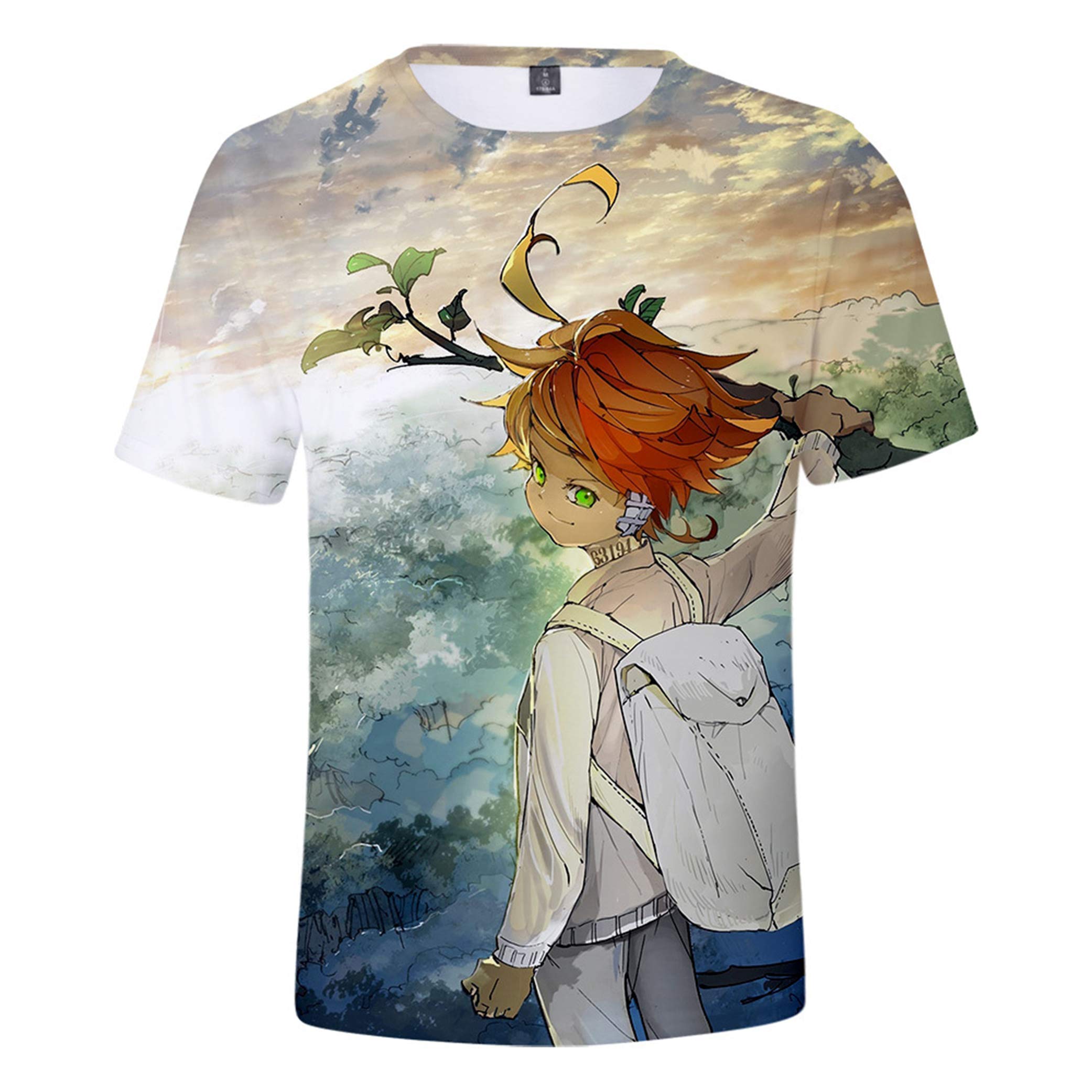 The Promised Neverland Shirt Anime Cosplay T-Shirt Top for Teens Women/Men