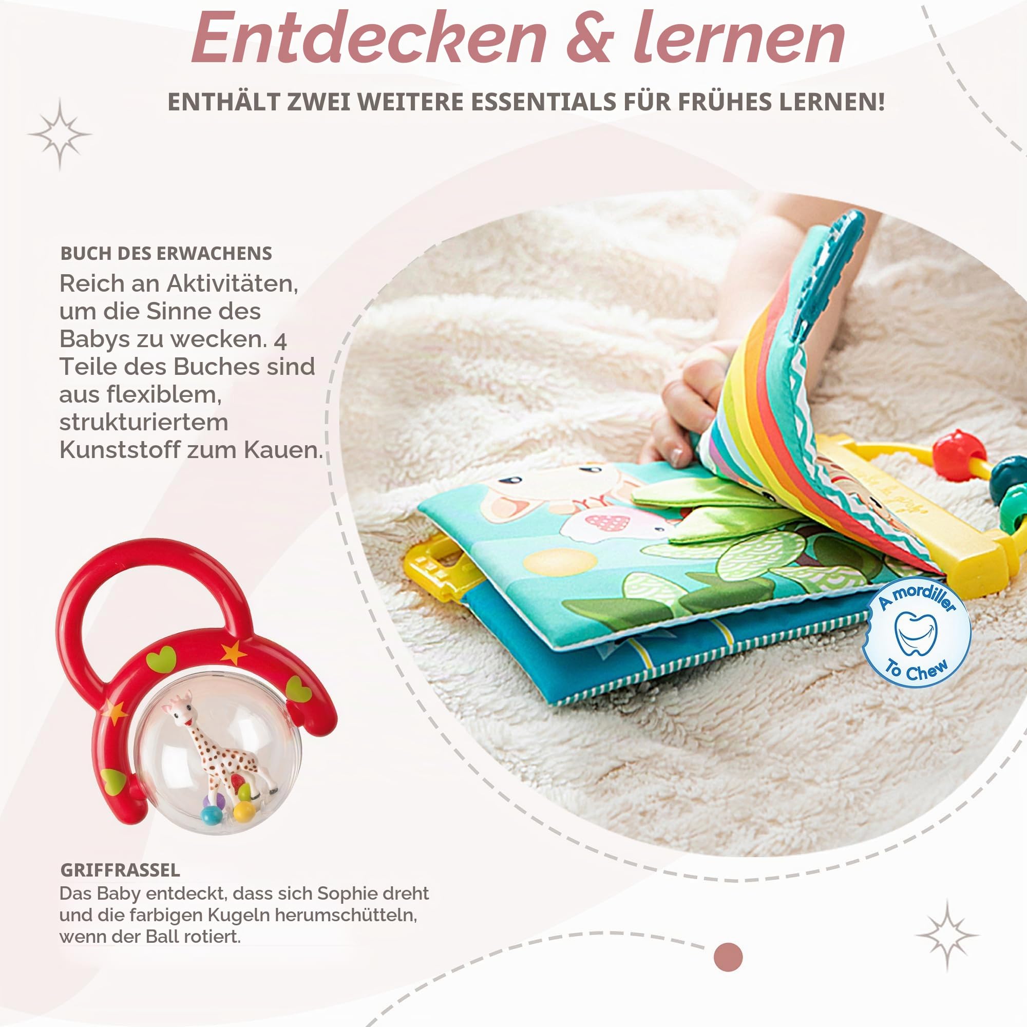 Sophie la Girafe - Geburts-Set Spielzeug + Buch + Rassel