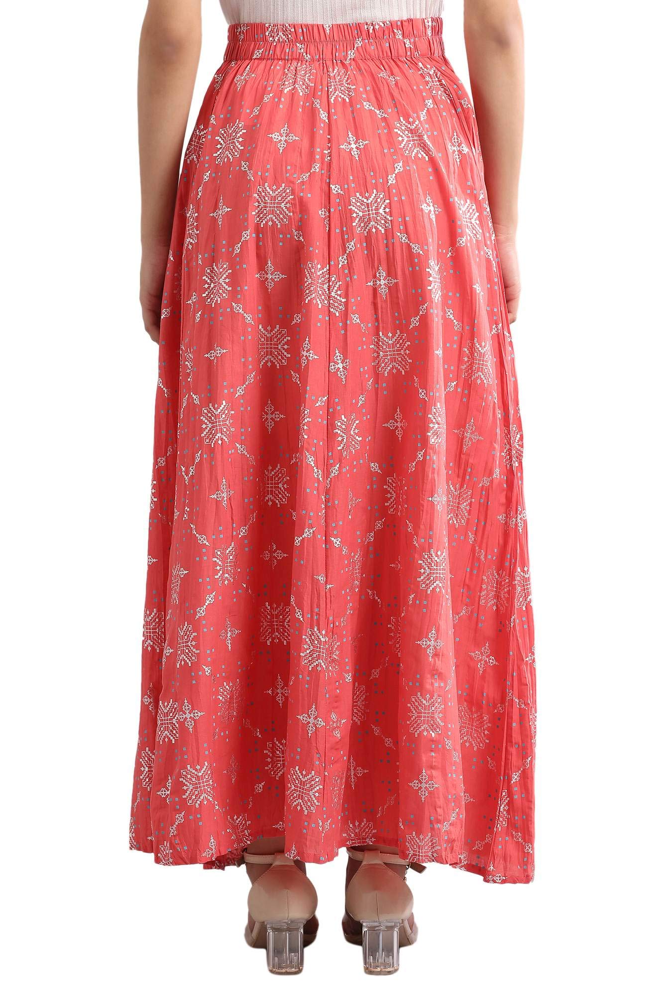 Aurelia Women's Cotton Skirt Bottom (20FEA60126-501766_Pink_X-Large) 1
