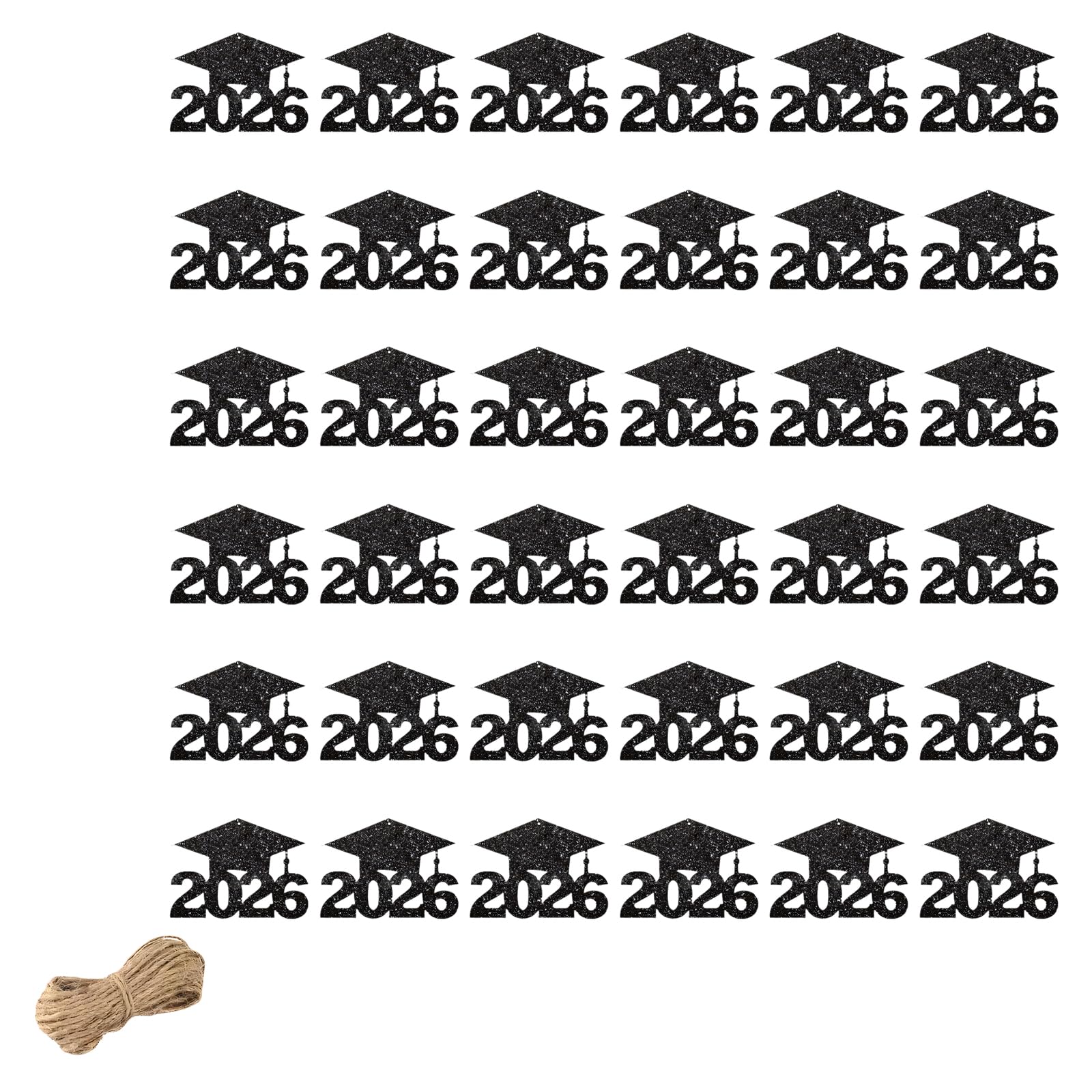 alloneslife Of 24/36 Piece Themed Graduation Ceremony Party Table Decorations Paper Hanging Vase Decorative Cards Commencement Supplies