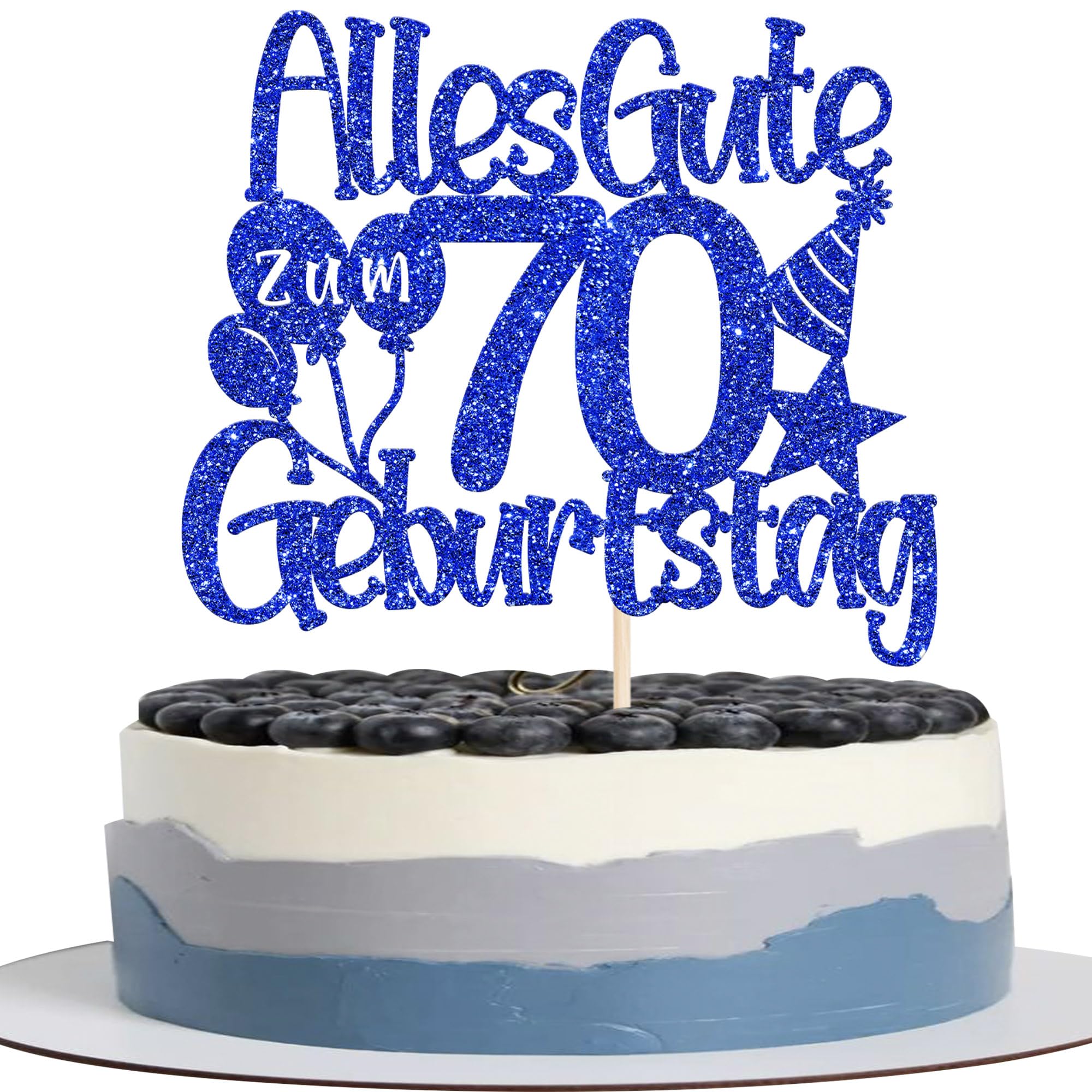 1 Stück Renn Auto Tortendeko Glitzer Fast One Cake Topper Ka