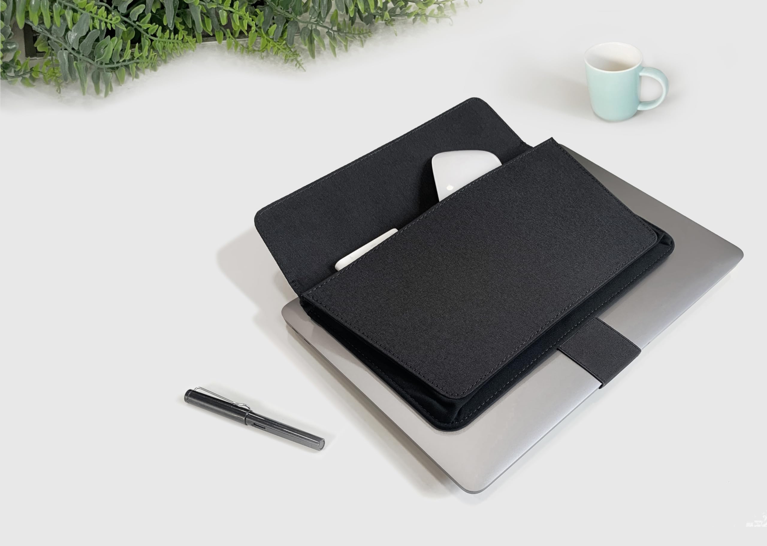 Beblau FOLD PRO przenośny organizer techniczny – zdejmowana torba na urządzenie i etui na biurko | etui na gadżety do biura i domu | niezbędnik do pracy w domu, wkładka do torby