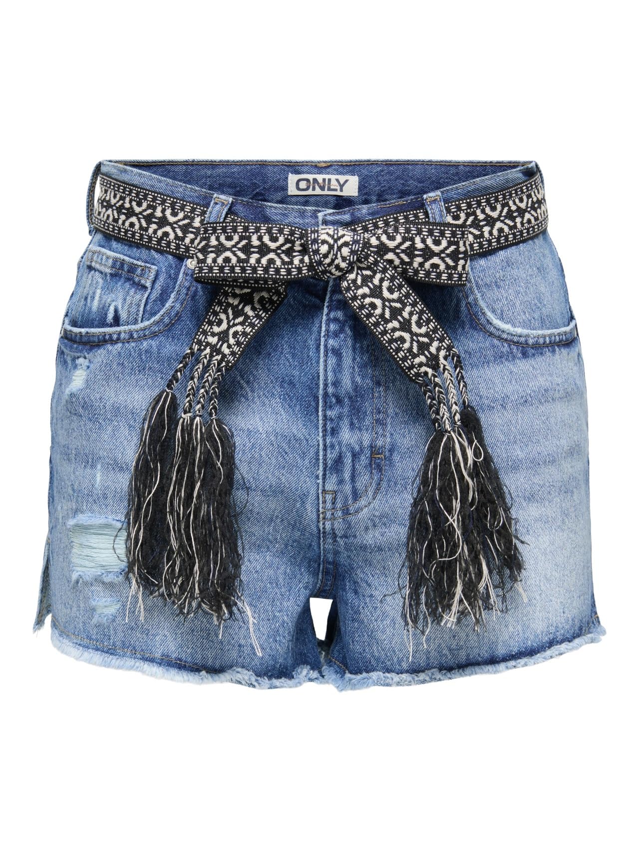 ONLY Denim Shorts ONLROBYN Extra High Waist Straight Fit Denim Shorts