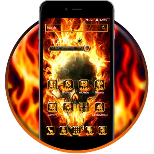 Fire Skull android Theme
