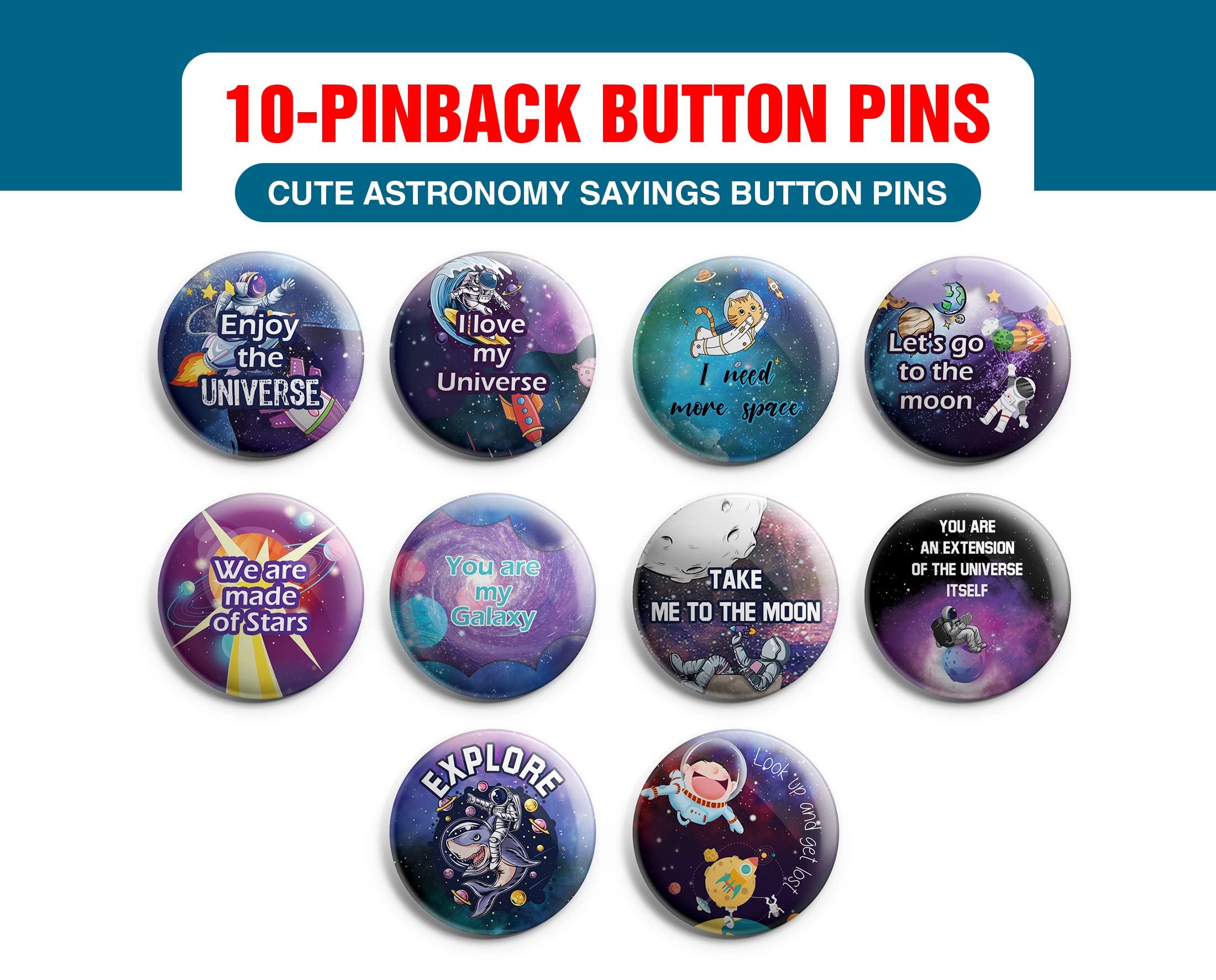 Creanoso Tauch-Zitat-Pins – 10 Verschiedene Designs | Lustige Anstecker Für Kleidung, Taschen & Als Geschenk