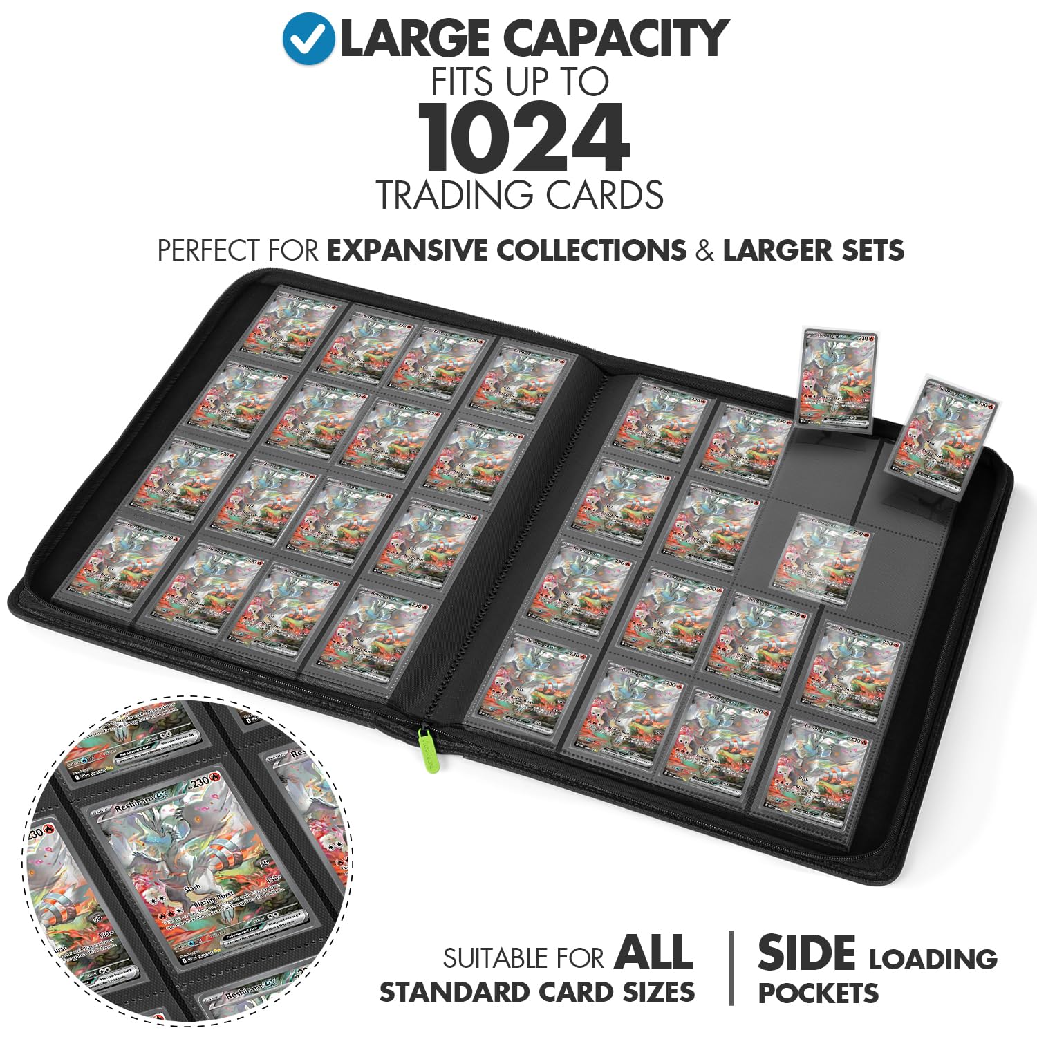 1300 card binder Stay-Flat Trading Card Binder