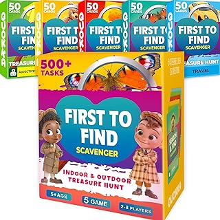 QUOKKA Scavenger Hunt for Kids Ages 4-8 - 250+ Indoor Outdoor Activities...