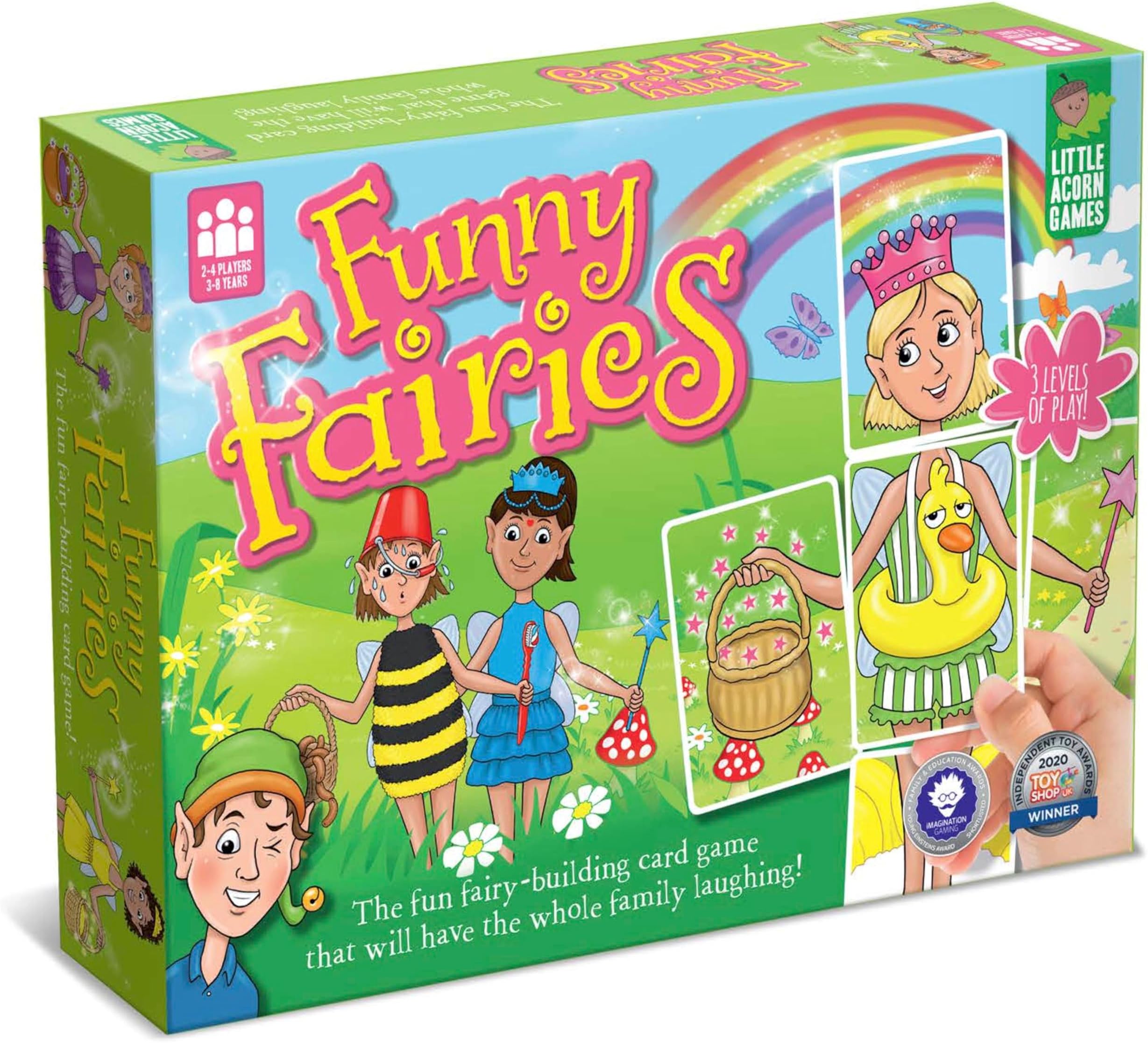 Funny Fairies - Fun Fairy Board Game for Kids - Fairy Gift for Girls and Boys Age 3-8 Years Old - Award-Winning Family Board Game