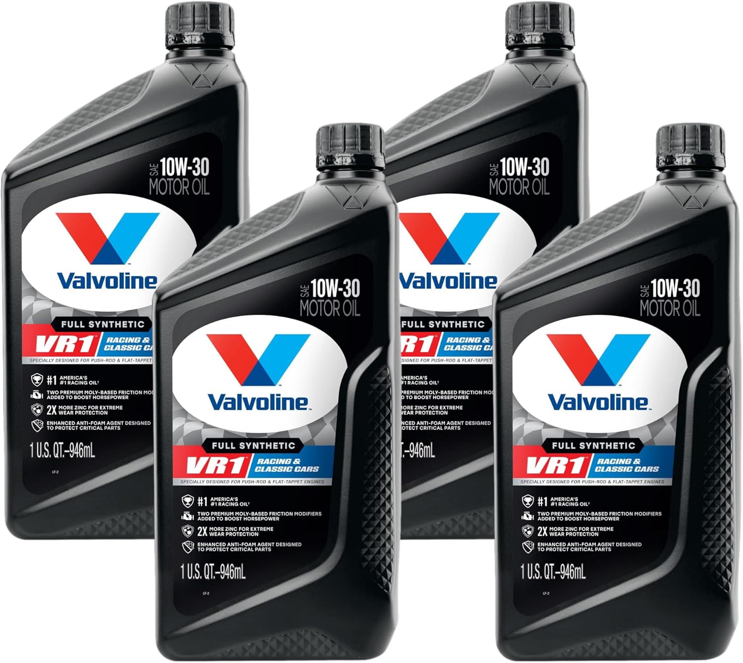 Valvoline VR1 Racing Synthetic SAE 10W30 Motor Oil 1 QT