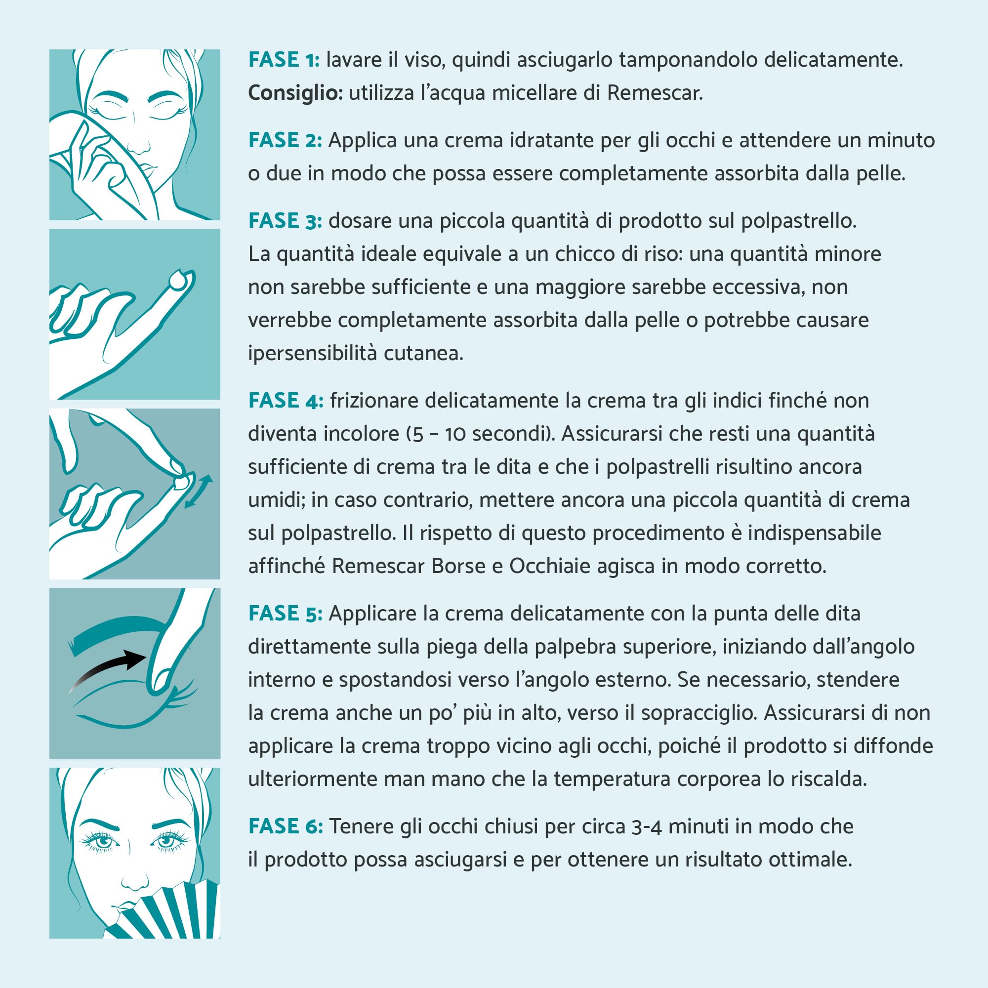 Remescar Palpebre Cadute 8ml - Crema Effetto Lifting Per Ridurre le Borse Clinicamente Testata - Crema Occhi
