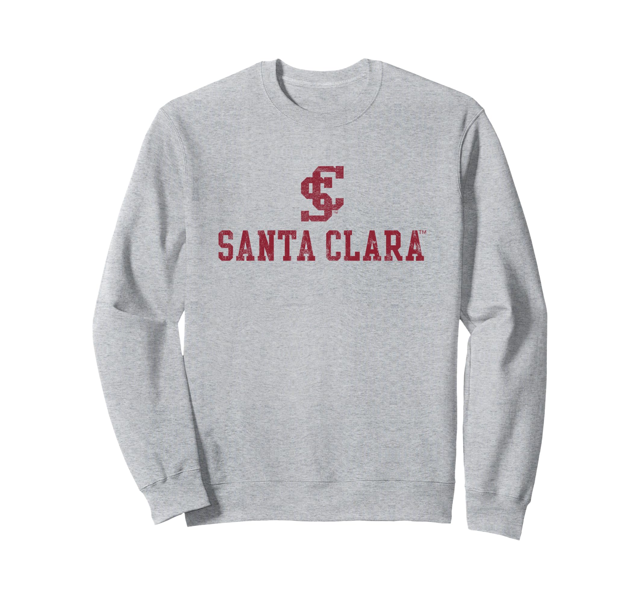 Santa Clara University SCU Broncos Distressed Primary Sweatshirt