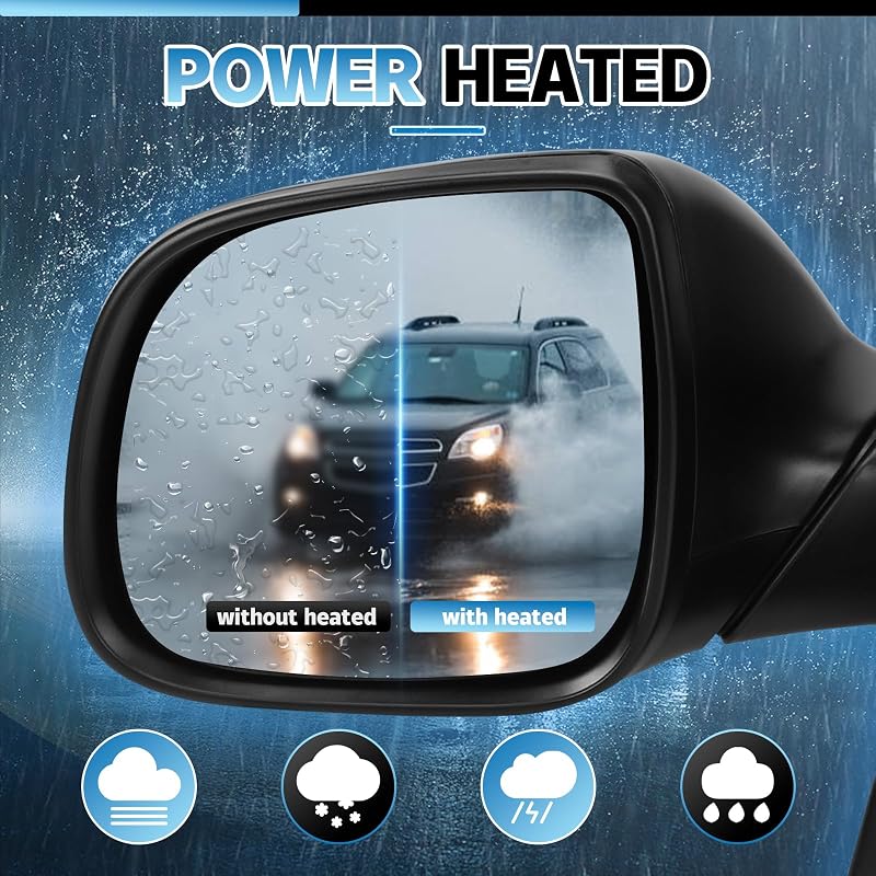 ZWPARTS Elektromos Visszapillantó Tükör VW T6 2015-2024 Modellekhez - Bal Oldali, Behajtható, Fűthető, Konvex Vezetőoldali Tükör