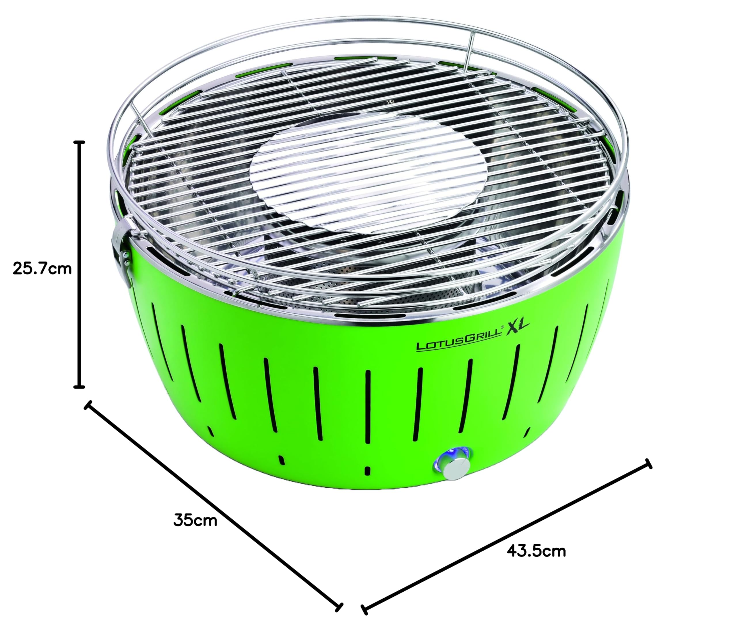 LotusGrill BBQ XL, Light Green Carry Case & Battery