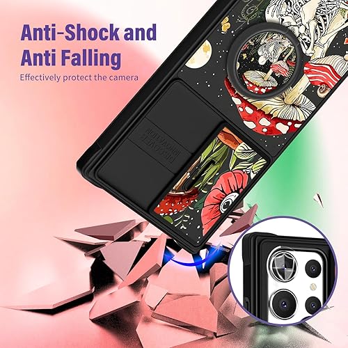 Miniatura 3 de Funda 2 en 1 para Samsung Galaxy S22 Ultra para mujeres, linda funda de teléfono para niñas, diseño gótico de esqueleto, divertido, espeluznante,