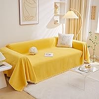 Vista 14 de MEETSKY Funda para Sofá Seccional en Forma de L, Fundas para Sofá, Protector de Sofá, Funda Protectora Lavable, Fundas para Sofá Seccional, Tela