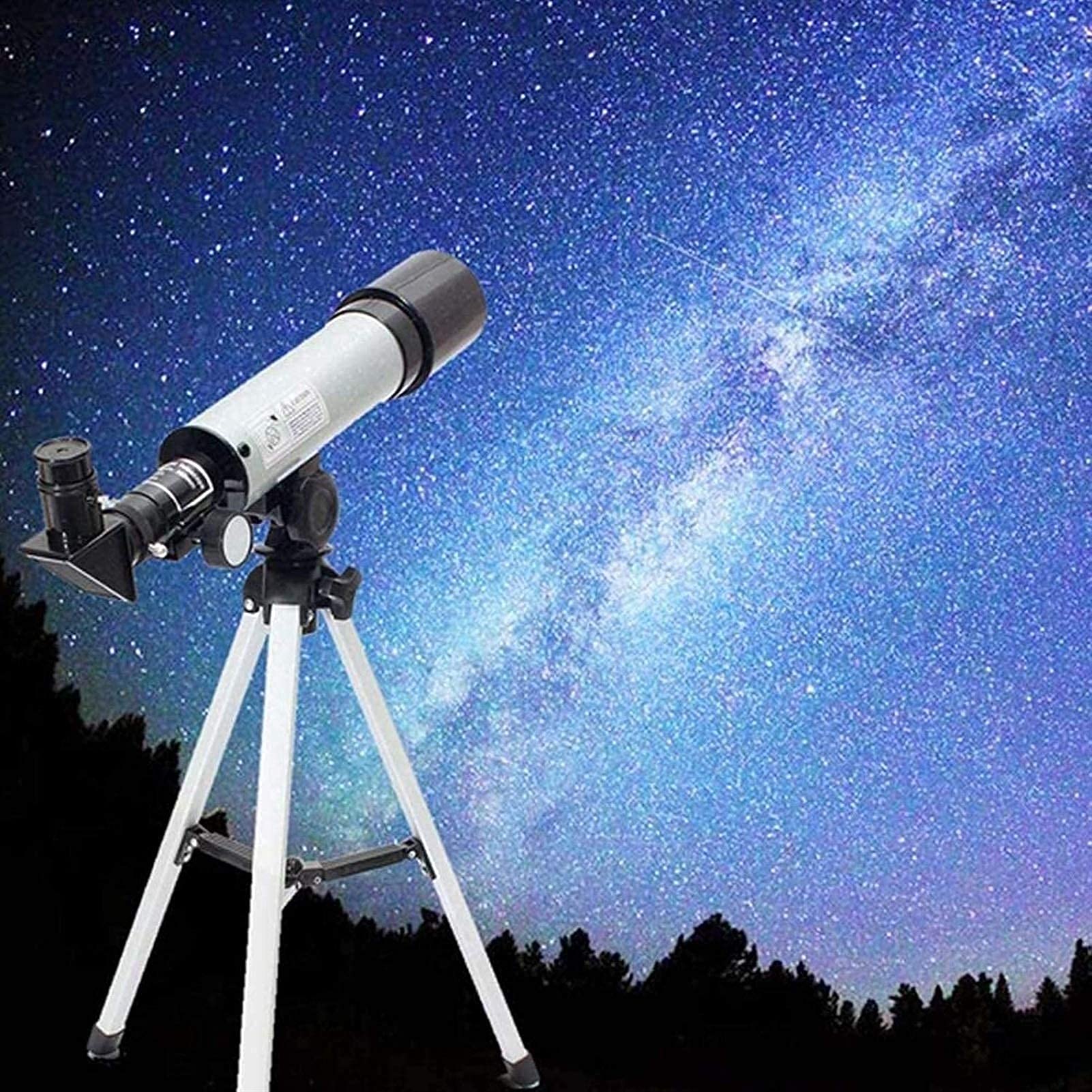 Teleskop astronomiczny, apertura 50 mm, monokularowy teleskop kosmiczny 360 mm, do obserwacji nieba/gwiazd/księżyca/ptaków, ze statywem