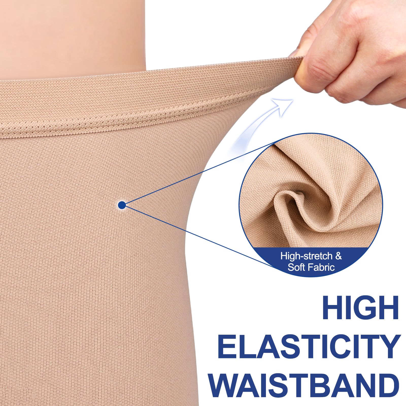 Medical Collant a compressione donne uomini lunghi 20-30 mmHg, Calze di compressione graduata di sostegno, collant di sostegno senza dita per vene varicose Edema