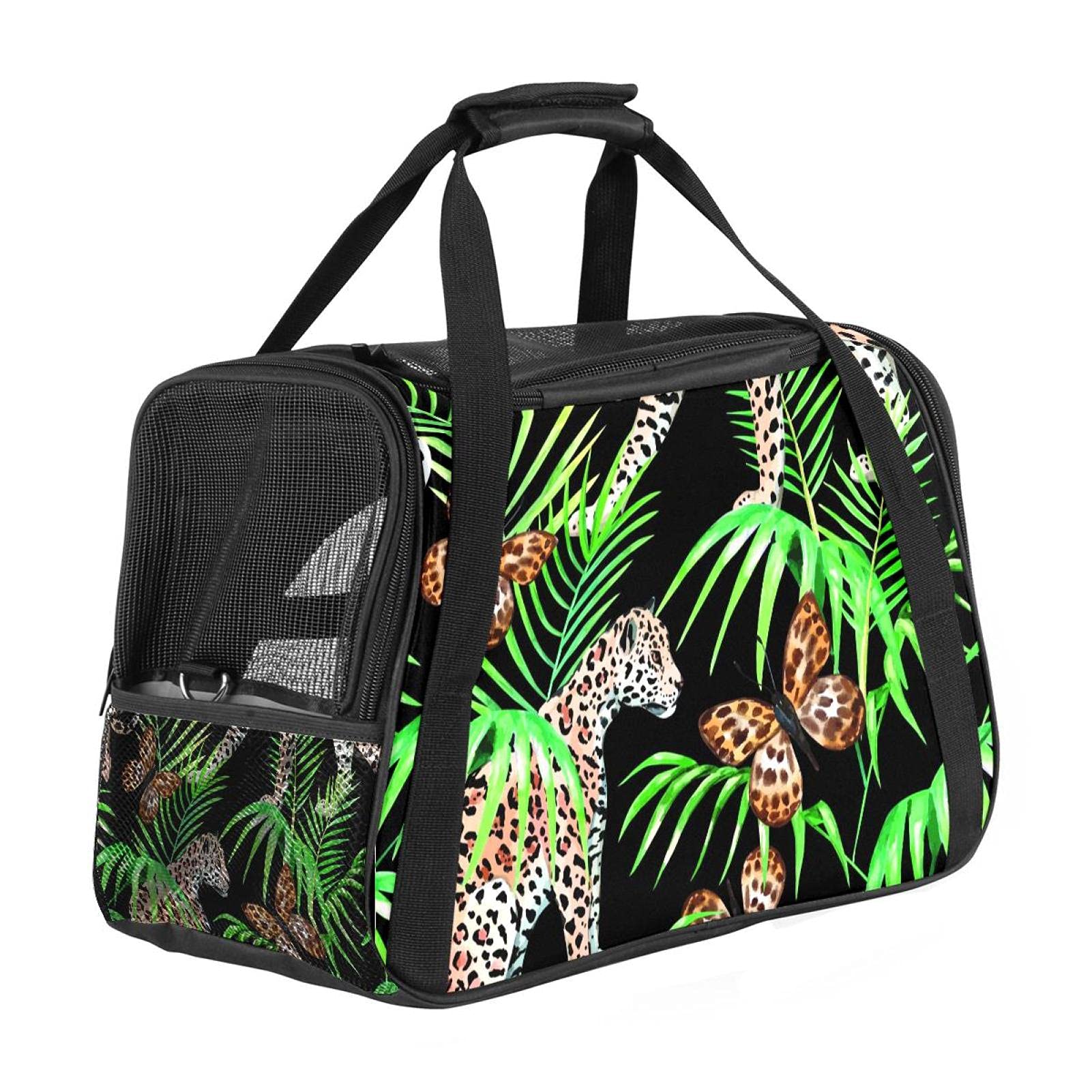 Sac de transport portable pour animal homologué avion avec maille ultra-respirante