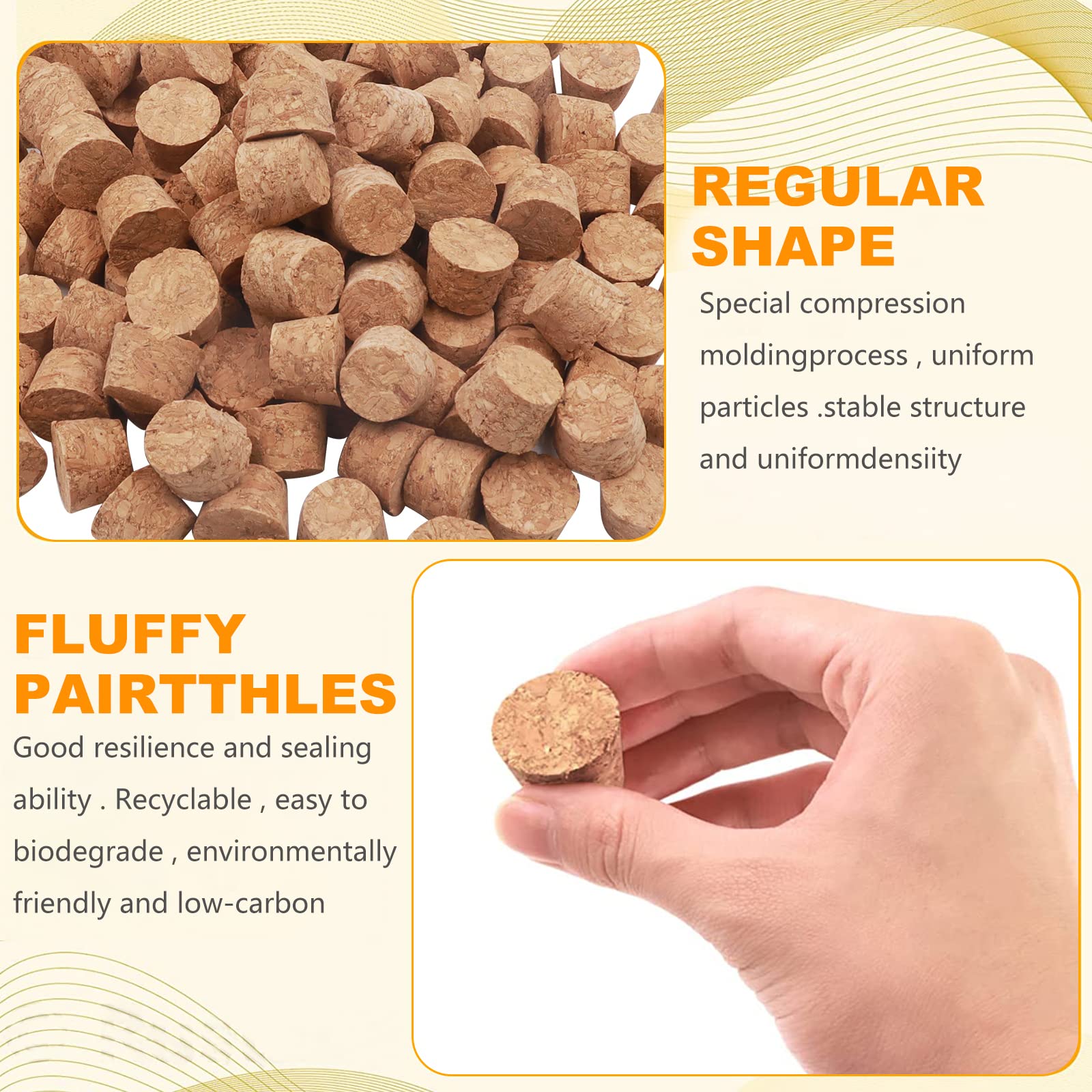 200 Piezas Tapones de Corcho Cónicos,11 mm Tapones de Corcho de Madera con caja de Almacenamiento para Tubos de Ensayo, Botellas, Decoraciones,Botellas de Deseos