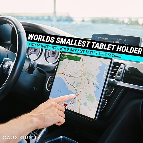 Miniatura 5 de CARMOUNT Soporte para tablero de instrumentos F1  Soporte magnético para teléfono para automóvil, ultra fuerte 8 imanes N52, rotación de 360,