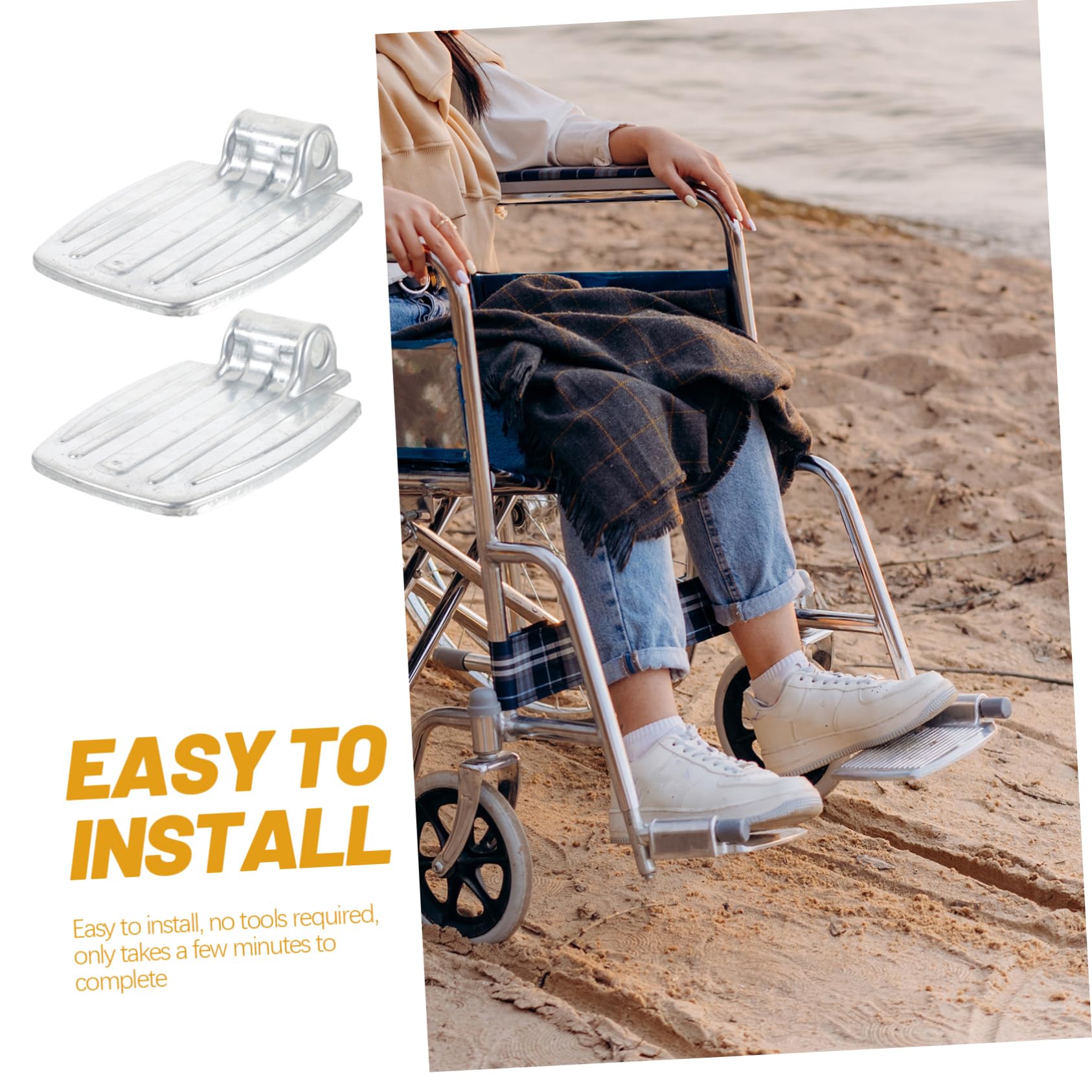Reposapiés Para Silla De Ruedas De Repuesto Pedal Resistente De Reposapiernas Para Uso Hogar o Clínica