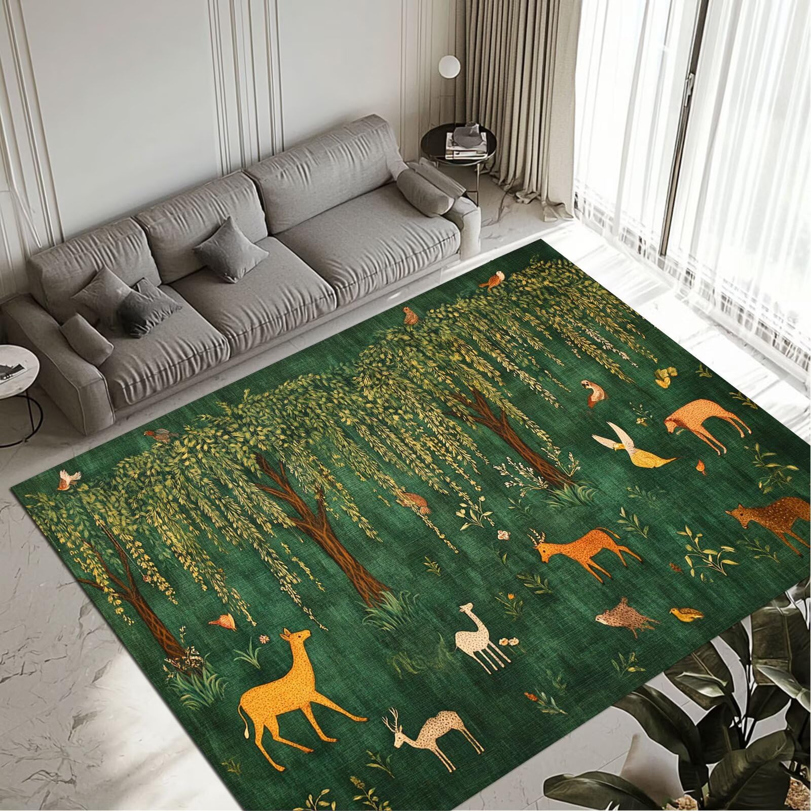 Tapis imperméable et antidérapant grand format 90x120 pour salon