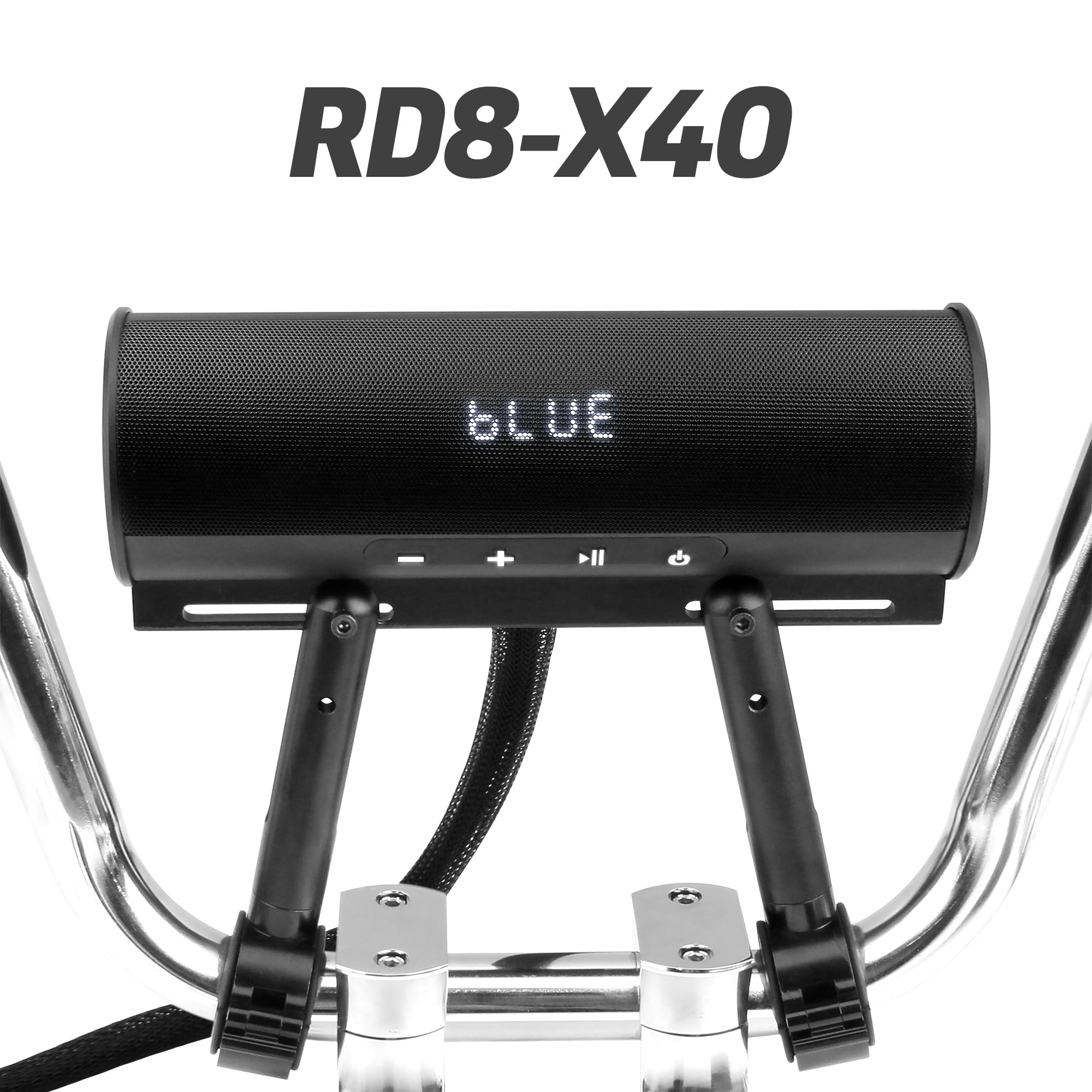 GoHawk RE9-X Waterdichte Bluetooth Motorfiets Stereo Speakers Soundbar 7/8-1.2 inch Stuur Mount MP3 Muziekspeler Audio Versterker Systeem ATV 4- Wielers, USB, AUX, FM Radio