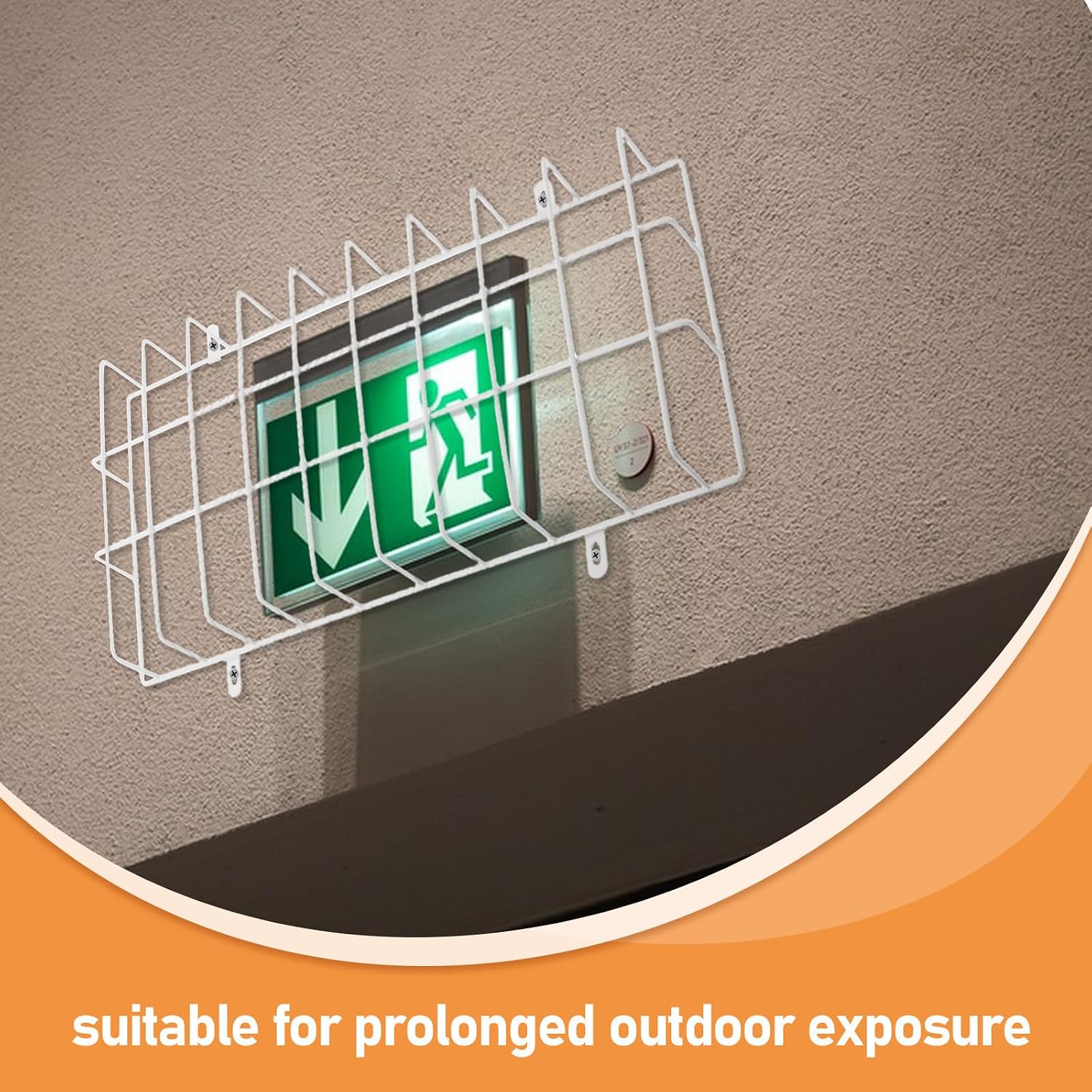 4pcs Emergency Light Wire Guard Iron Safety Cover for Exit Signs
