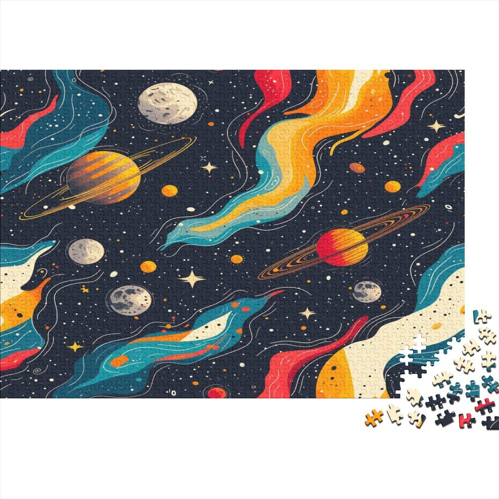 Puzzle Galaxy Puzzles 1000 elementów, puzzle dla dorosłych, kolekcja wyzwań, niemożliwe puzzle, wysokiej jakości nadruk 1000 sztuk (75 x 50 cm)