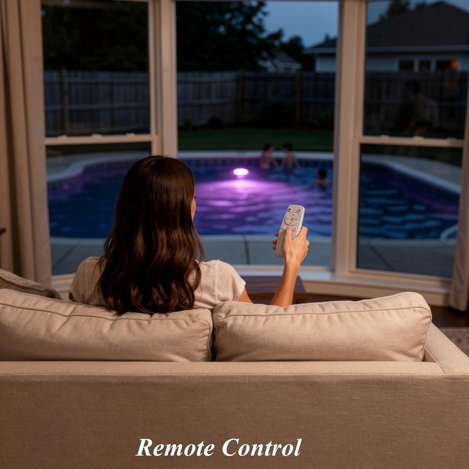 Smart LED Pool Light Bulb-12VAC E26 Base, 16M RGB Colors with Music Sync, Alexa/App/,Compatible with Inground Pool Light Fixtures,
