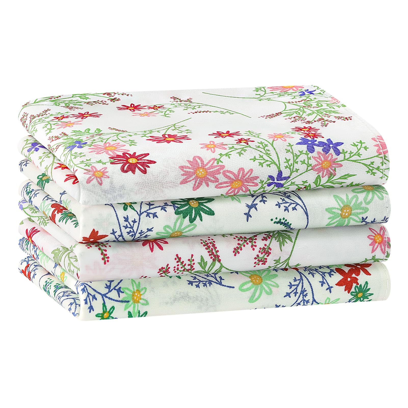 HOULIFE Bestickte Taschentücher für Damen Baumwolle Vintage-