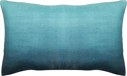 Fab Habitat Almohada lumbar para interiores y exteriores hecha de hilo de poliéster reciclado, doble cara, resistente a las manchas, lavable a