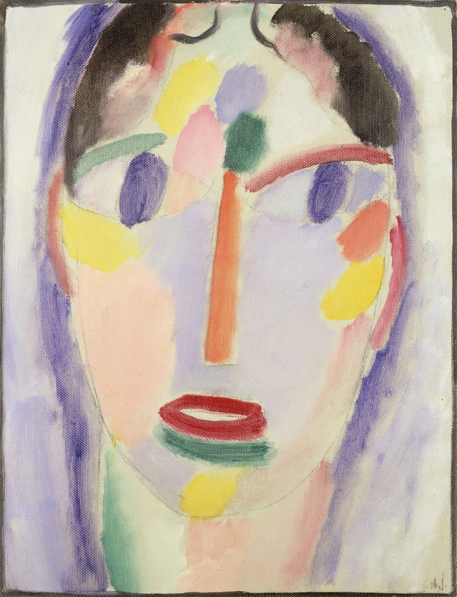 POSTERIIk Famous Animal Posters Vintage Picture Blue Head Kopf in Blau by Alexej Von Jawlensky Modern Wall Decor for Home Decor 60x90cm