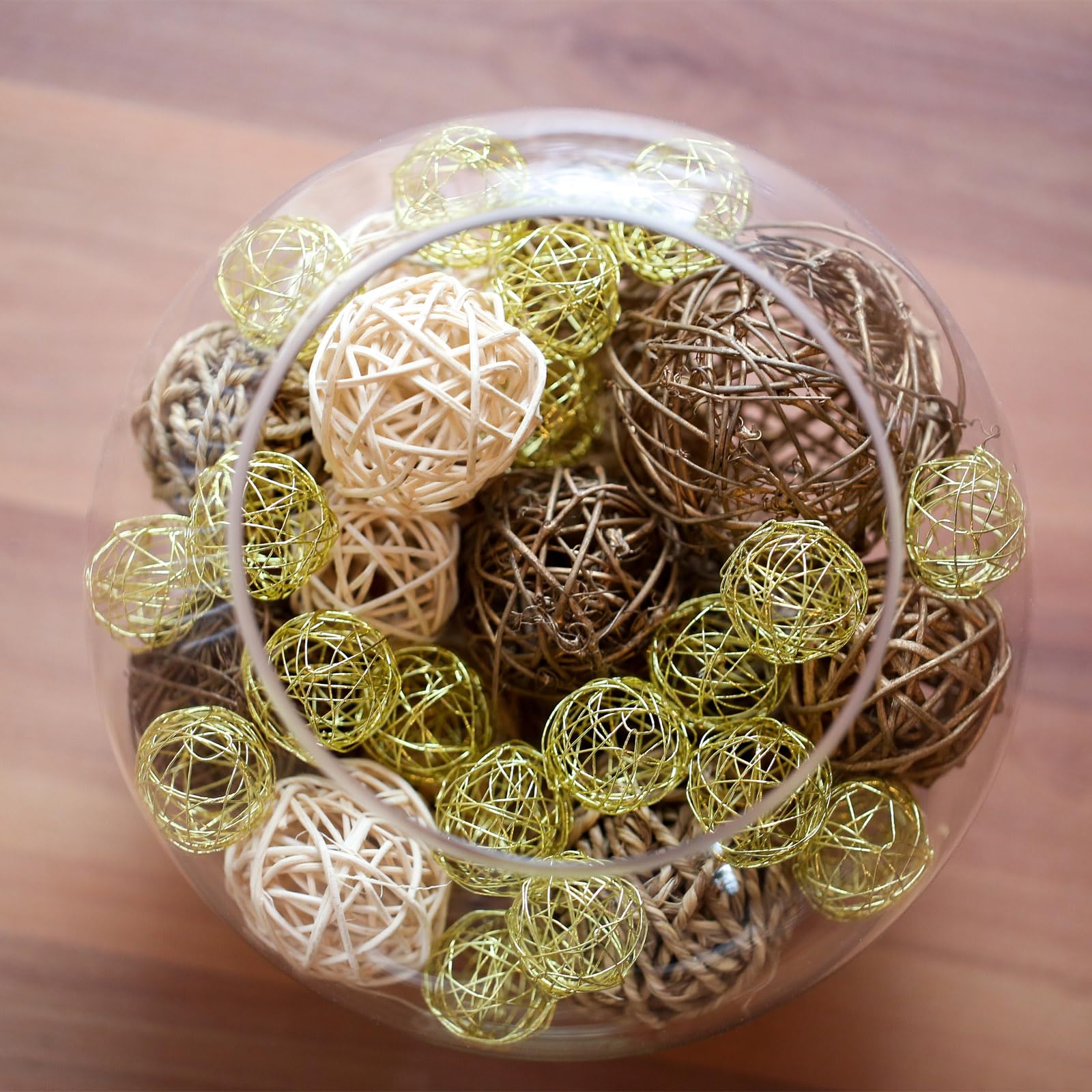 Palle decorative per ciotole di centrotavola, sfere decorative per riempire le ciotole di pasta per la